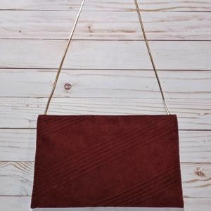 Vintage REVA Ultra Suede Clutch/Crossbody